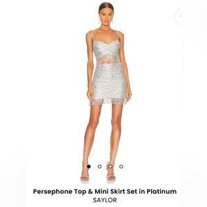 Persephone two piece silver set. Size large, worn once!